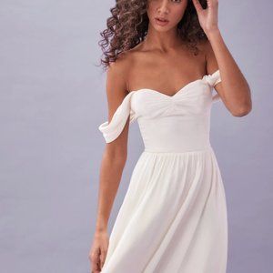 Violet Dress - Sleeveless Bridal | Reformation Size 6 White